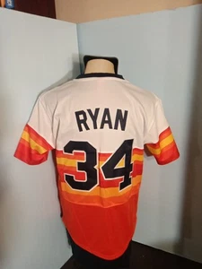 HOUSTON ASTROS NOLAN RYAN 34 MITCHELL & NESS JERSEY MEN SZ M STITCH " NEW" WOT - Picture 1 of 6