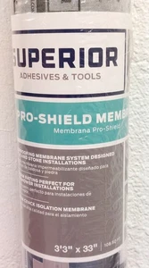 Superior Pro-Shield Waterproofing Tile & Stone Membrane 108 Sq Ft 3'3"x33" - NEW - Picture 1 of 5