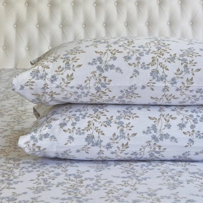 4PC Full Turkish Cotton Flannel Sheet Set Cozy Deep Pocket Christmas Cardinal - Image 1 of 4