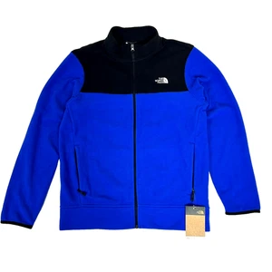 The North Face Men’s Anchor Full Zip Fleece Jacket Blue LARGE Lightweight B21 - Picture 1 of 9