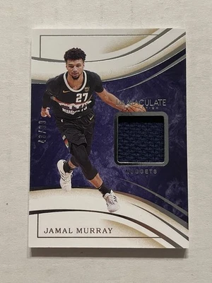 2019 Panini Immaculate Collection Jamal Murray Game Used Patch /99 - Image 1 of 3