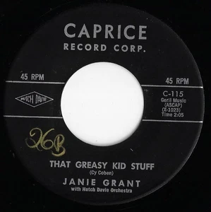 Janie Grant That Greasy Kid Stuff U.S. CAPRICE 45 rpm_1962 adolescente - Imagen 1 de 1