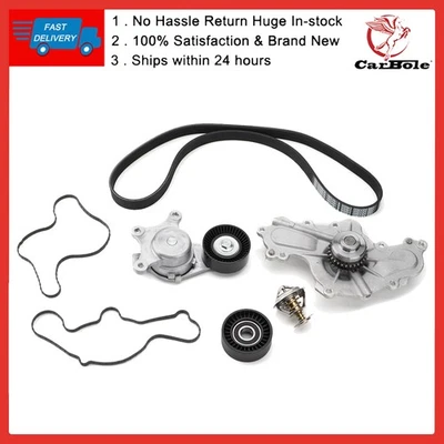 Correa termostática tensor bomba de agua para Ford Edge 2012-2018 3,5 L 3,7 L Lincoln Foto 1 de 4