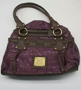 Borsa Missoni in nylon viola e pelle marrone - Foto 1 di 5