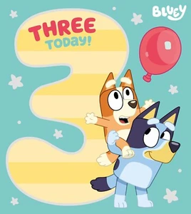 Birthday Card Bluey Age 3 Birthday Card Includes Envelope 7 X 6 Inches - Picture 1 of 5