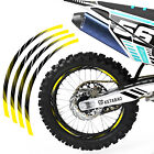 Für Kawasaki KX 450 20-21 Radaufkleber Felge 21"" 19"" Dirt Bike L02B gelb