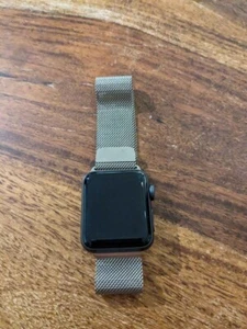 Apple Watch Series3 - 38mm with Milanese Gold Band - Picture 1 of 4