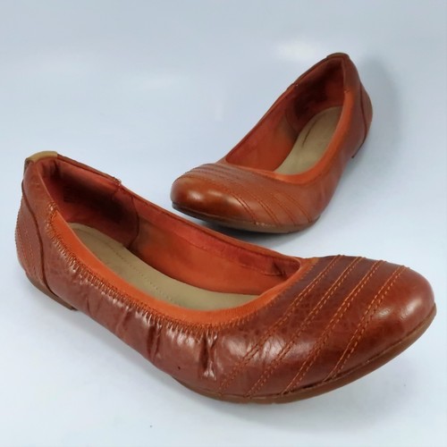 Ballerine Timberland ELLSWORTH da donna taglia 7M mocassini slip on in pelle marrone