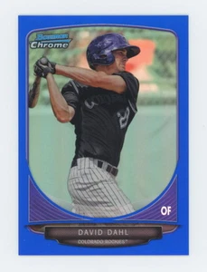 2013 Bowman Chrome Draft Blue Refractor David Dahl 71/99 #TP7 Top Prospekt - Bild 1 von 1