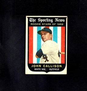 1959 TOPPS #119 JOHN CALLISON-4--(RC)--WHITE SOX--NO CREASES--EX++