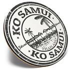 Round Single Coaster  - BW - Ko Samui Thailand  #39822