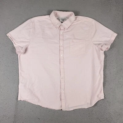 Penguin Munsingwear Shirt Mens 2XL Pink Casual Button Up Short Sleeve - Image 1 of 4