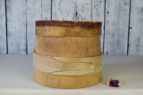 Antique Wooden Bowl / Wooden Basket / Wooden Fruit Bowl / Rustic Wooden Bowl Cover