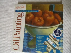 Walter Foster Oil Paint Kit For Beginners 6 Oil Tubes 2 Brushes - Picture 1 of 3