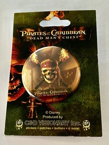 2006 PIRATES OF THE CARIBBEAN-DEAD MAN'S CHEST Movie Pinback Button-NEW - Picture 1 of 2
