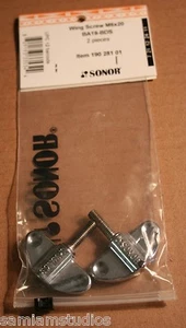Sonor Vite ad ala (2 pezzi) M6x20 Supporto Cromato BA19-BDS 190 281 01 - 600 - Foto 1 di 3