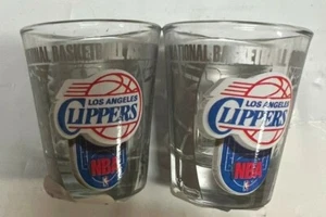 Los Angeles Clippers NBA HI-DEF Enhanced Etched 2oz Shot Glass - Picture 1 of 1