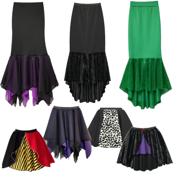 Ladies Villain HALLOWEEN COSTUMES Maleficent, Snow Queen, Ursula, Cruella De Vil - Image 1 of 1