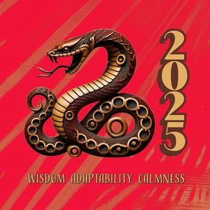 Chinese Lunar New Year 2025 Snake T-Shirt Wisdom Adaptability Calmness - Bild 1 von 7
