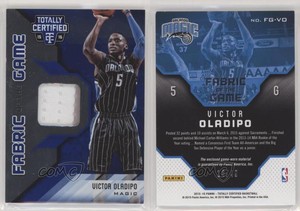 2015-16 Totally Certified Fabric of the Game Materials Blue /49 Victor Oladipo