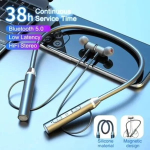 With Mic Sport Running Earphones Magnetic Headset - Zdjęcie 1 z 16