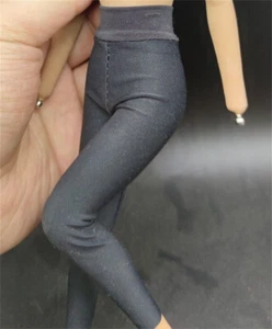 1:6 Scale Black Leggings Pants Trousers Clothes for 12" Female Figure Body - Picture 1 of 3