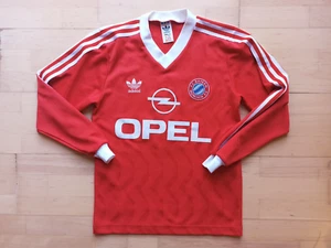 RAR Adidas FC Bayern München 90er Vintage Trikot rot #7 Opel Sz. XS - Picture 1 of 5