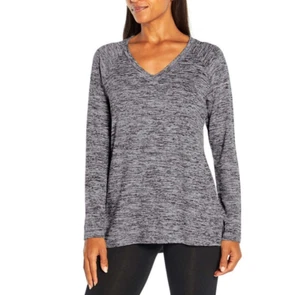 Banana Republic Ladies Long Sleeve V-Neck Top Gray S / Small - Picture 1 of 5