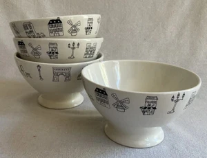 Kiss that Frog Footed Bowls, Monuments Around the World (set of 4) - Picture 1 of 3