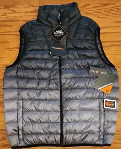 Hawke & Co. Ultra Light Down Puffer Zip Up Vest HDN569 Grey / Black Men's Size S - Picture 1 of 21