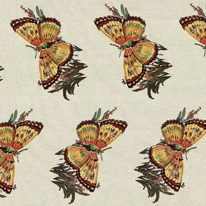 Woven Tapestry BUTTERFLY Home Decor Furniture Chair Upholstery Pillow Fabric BTY - Picture 1 of 8