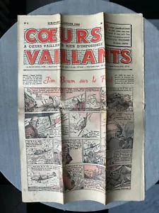CŒURS VAILLANTS N° 1 1940 HERGÉ TINTIN EN SYLDAVIE EN BON ÉTAT - Imagen 1 de 4