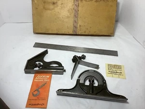 Vintage Lufkin 4pc Combination Set 12 Inch 635 In Original Box - Picture 1 of 17
