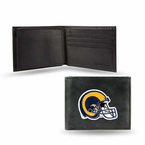 NEW! LOS ANGELES RAMS MEN'S PREMIUM BILLFOLD WALLET EMBROIDERED LICENSED Cover