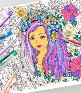 Artistic Colour Gel Pen Set, Perfect For Free-Flowing Sketch - Pack of 8 - Picture 1 of 4