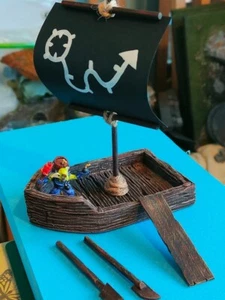 Rowboat + Sailboat Tabletop Scatter Terrain Diorama Model Railway DnD LOTR - Picture 1 of 6