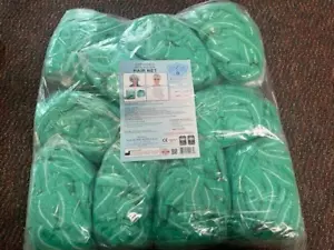 DISPOSABLE NON-WOVEN HAIR NET,GREEN, MADE IN TURKEY, N-4188, 100/PK FREE SHIP - Picture 1 of 3