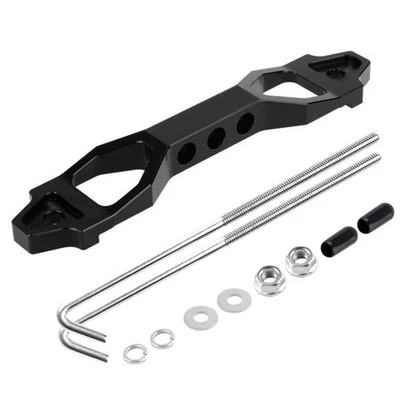 Heavy Duty Battery Hold Down Mount Bracket Battery Tie Down Bracket J Bolts Kit - Image 1 of 4
