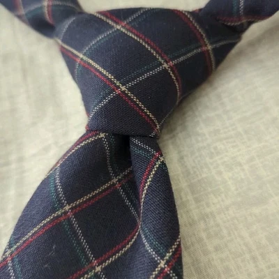 ¡COMO NUEVO! Corbata para hombre Pendleton 100 % lana azul verde borgoña tartán a cuadros 3"x56" EE. UU. Foto 1 de 4