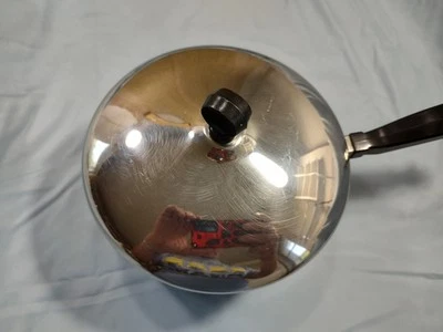 REVERE Ware 1 Qt Quart Sauce Pan Tri-Ply Disc Bottom w/Lid Clinton ILL - Image 1 of 4