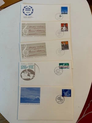 Canada 5 x FDC Group from 1980's on Cachet covers - Image 1 of 4