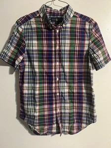 Camisa con botones a cuadros Ralph Lauren para niños L azul verde - Imagen 1 de 4