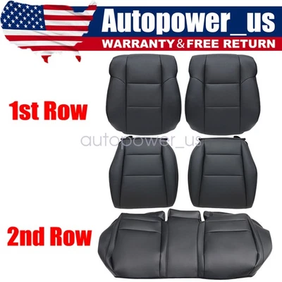 Front / Rear Bench Leather Seat Cover Replacement Fits 2009-14 Acura TSX Sedan Foto 1 de 4