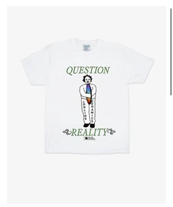 Online Ceramics - Question Reality - White T-Shirt - Einstein Science - Size: M - Picture 1 of 2