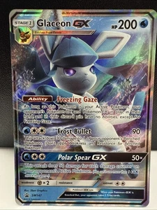 Pokemon Glaceon GX SM147 Sol y Luna BLACK STAR PROMO CASI NUEVO 1118#196 - Imagen 1 de 2
