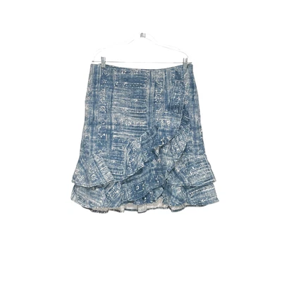 Lauren Ralph Lauren Blue Graphic Print Wrap Skirt Size 10 - Изображение 1 из 4