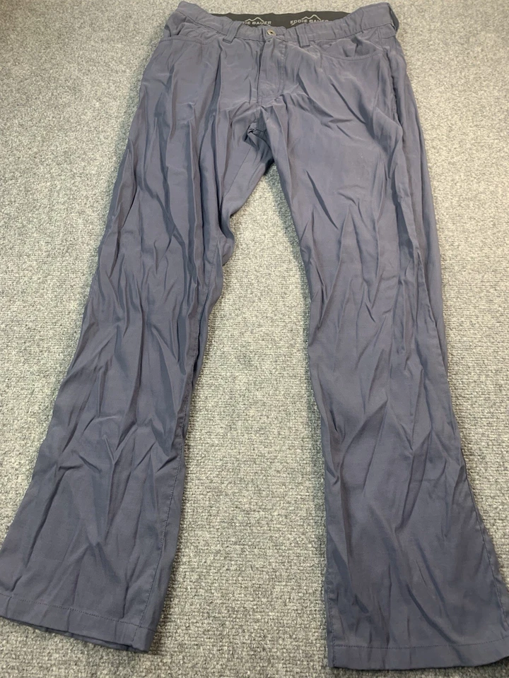 Pantalones Eddie Bauer Para Hombre 32x32 Azul Pierna Recta Elastizados Aire Libre Senderismo Campamento Foto 1 de 4