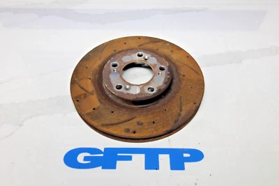 00-03 HONDA S2000 AP1 S2K PASSENGER FRONT RH BRAKE ROTOR DRILLED SLOTTED ROTORS - Image 1 of 4