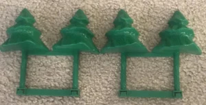 2 Vintage Artin Police Chase Slot Car Track Tree Guard Rails Parts - Picture 1 of 2