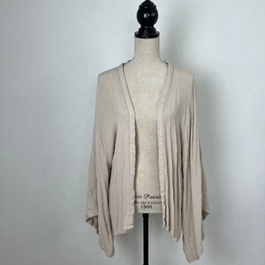 Sim & Sam Bohemian Dusty Pink Swiss Dot Open Front Cardigan Lightweight L/XL - Picture 1 of 9